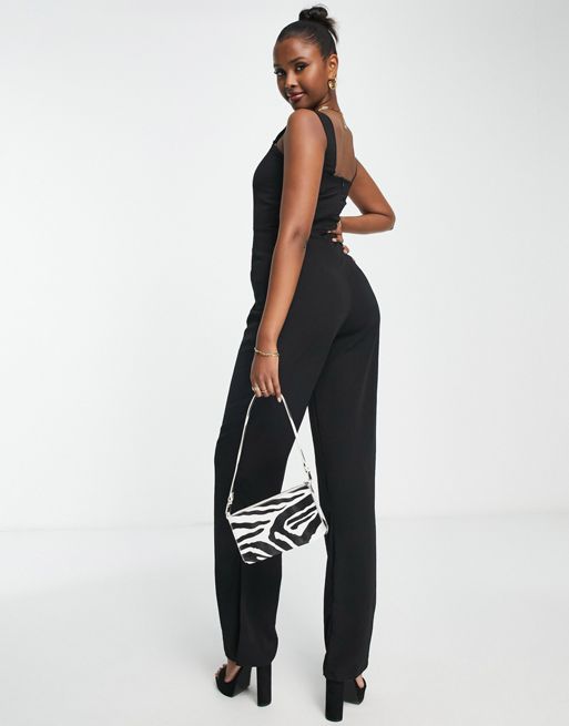  Other Stories sleeveless jumpsuit with ruffle detail in delicate