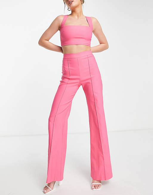 Vesper wide leg pants in pink (part of a set)