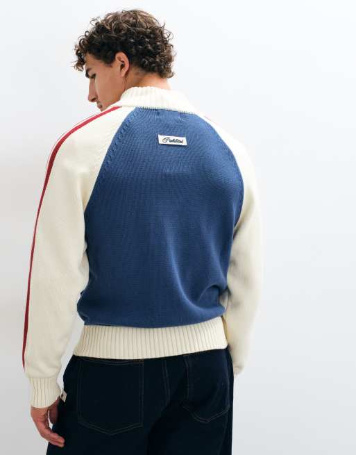 Veste de survêtement en maille zippée sur toute la longueur bleu Swiss Alps, 5 de 5