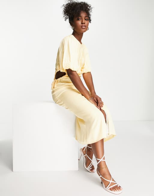 Vestido color crema con abertura en los laterales de Nobody's Child