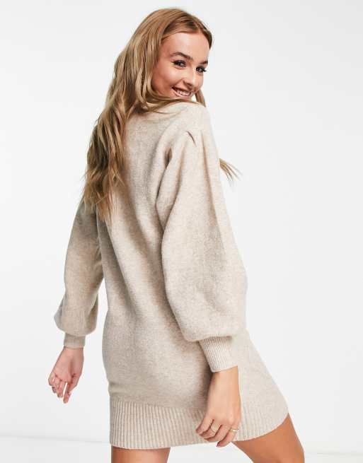 Vestido color crema extragrande de punto de Nobody's Child, 2 de 4