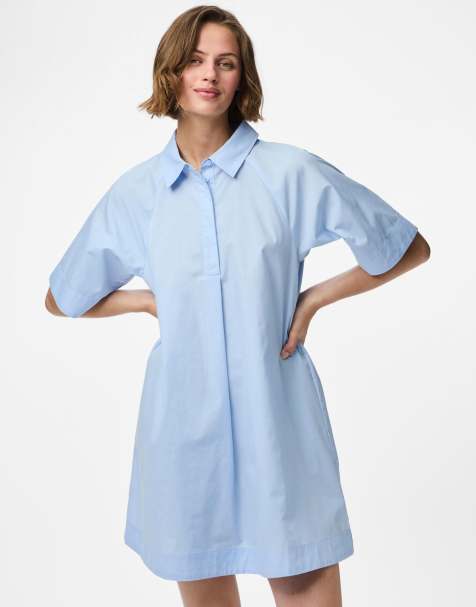 Vestido corto azul claro de Pieces - view 1