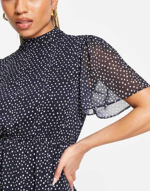 Trendyol Mono De Punto Con Lunares Mujer Para Trendyol Mono De