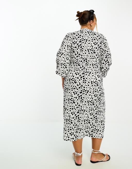 Vestido plisado lunares zara hot sale