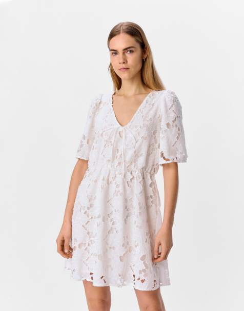 Vestido corto blanco de Object - view 1