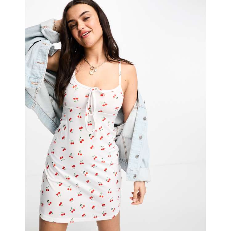 Vestido estampado de online cerezas