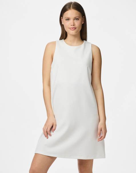 Vestido corto blanco luminoso de Pieces - view 1