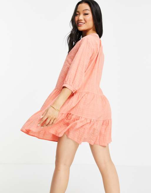 Vestido coral hotsell corto