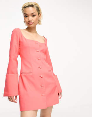 Color coral top neon vestidos