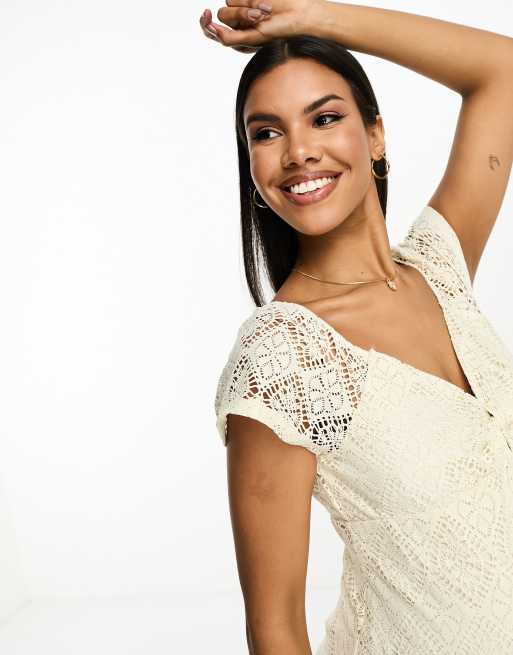 Vestido color piel corto hot sale