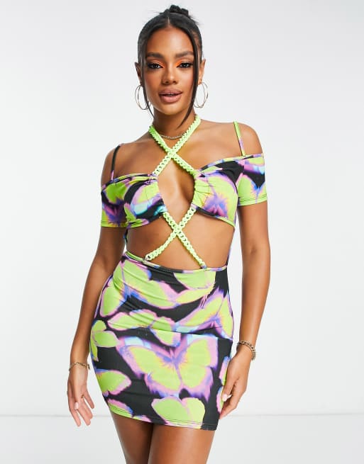 Vestidos color neon cortos 2025