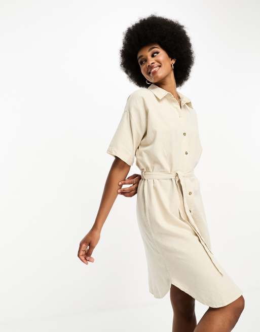 Moda Vestidos Estilo Camisa Vimly Vestido Camisero Azul Para Mujer