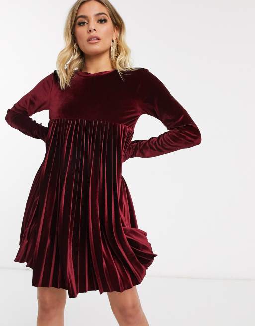 Asos vestido online terciopelo