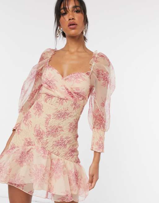 Vestido flores asos clearance