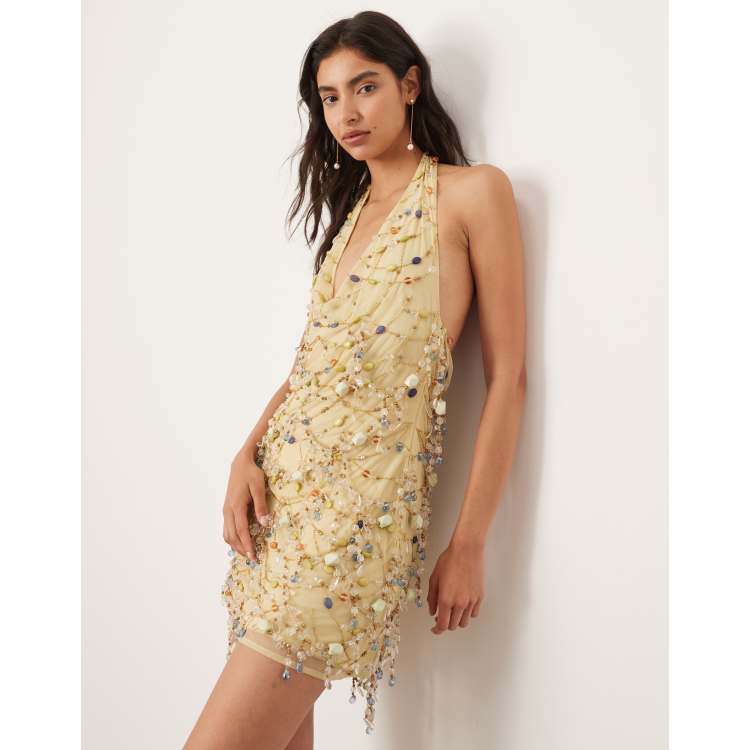 Vestidos de piedras cortos clearance