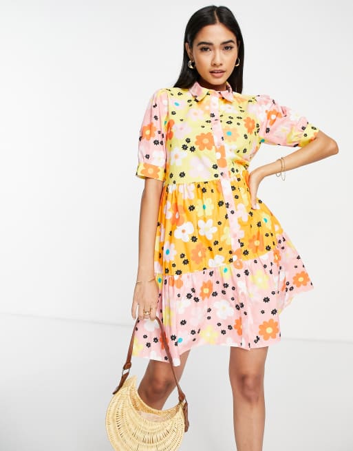 Vestido corto multicolor Dixie de Never Fully Dressed