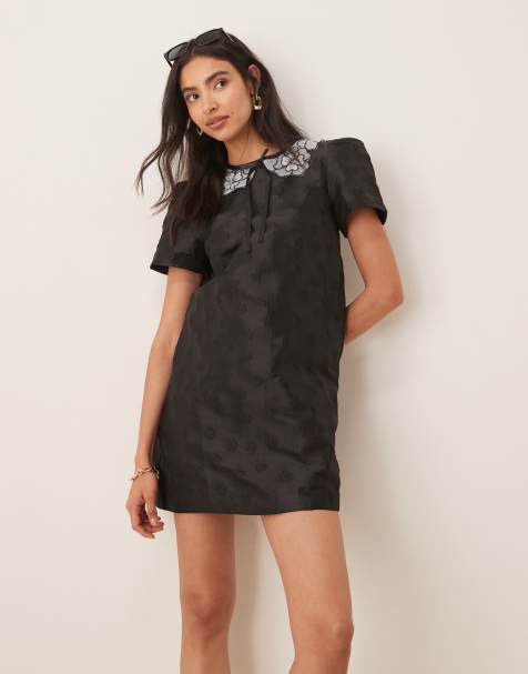 Vestido corto negro a cuadros vichy Pollen de Sister Jane - view 1