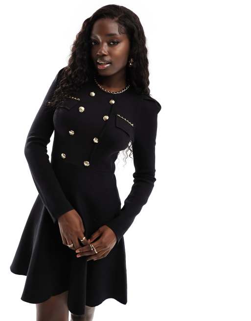 Vestido negro deals morgan