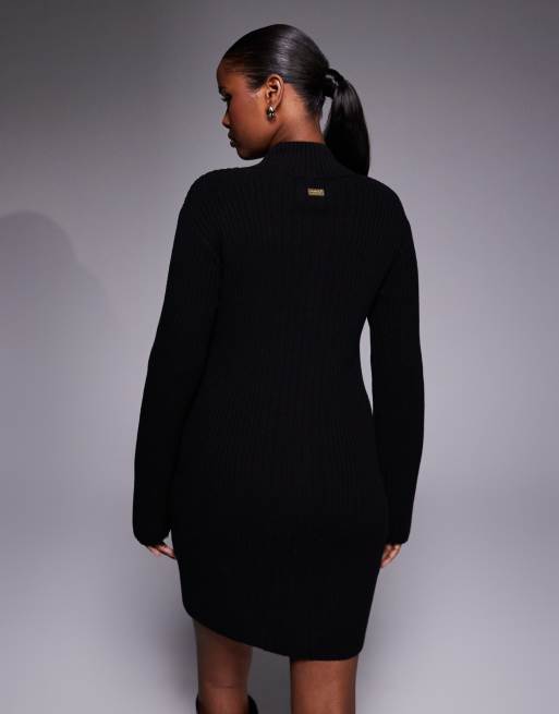 Vestido corto negro de punto Reagan de Barbour International, 4 de 4