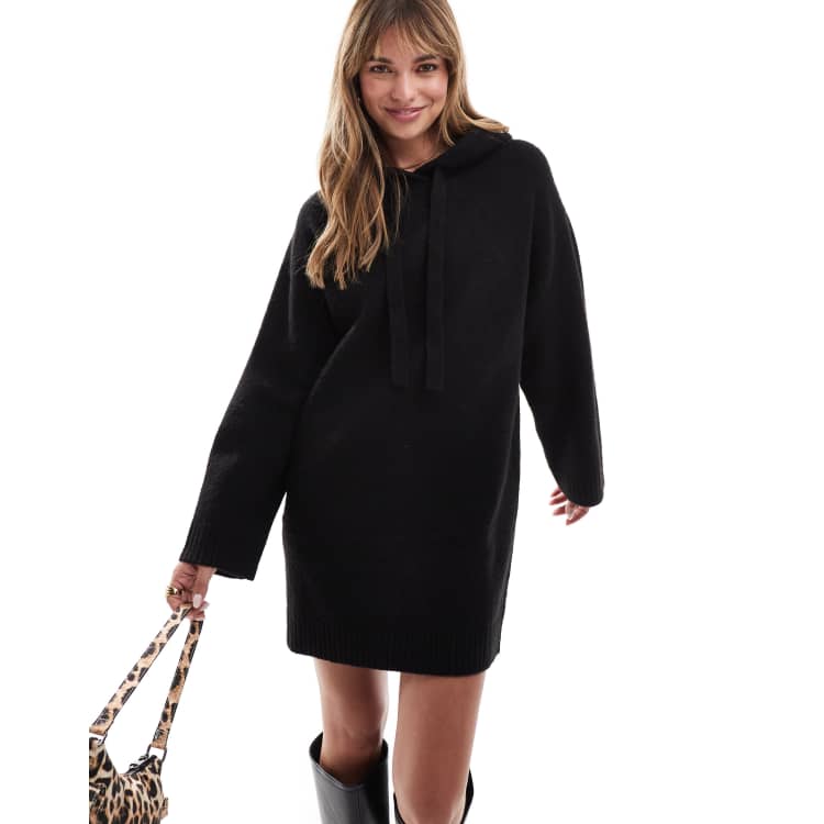Vestido Sudadera Con Capucha - Negro - Kiabi - 24.00