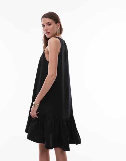 Vestido corto negro sin mangas con cintura baja de & Other Stories, 4 de 4