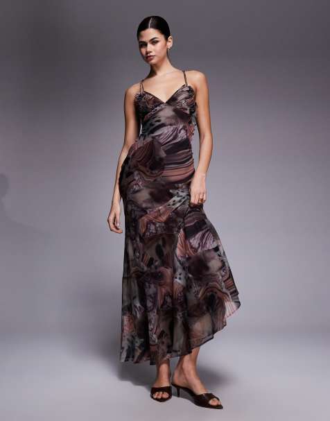 Vestido de corte sirena al bies con pecho de doble capa de ASOS DESIGN - view 1