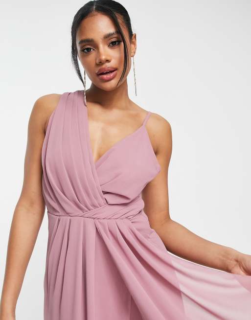 Vestido color lavanda largo best sale