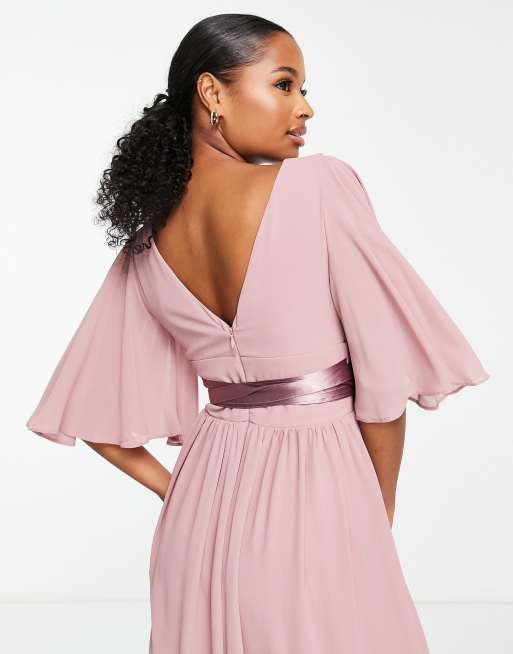 Vestido color lavanda online largo