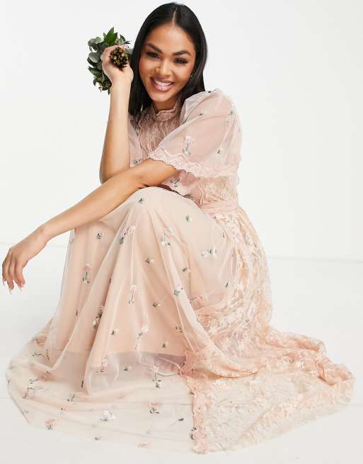 Vestido de dama floral outlet