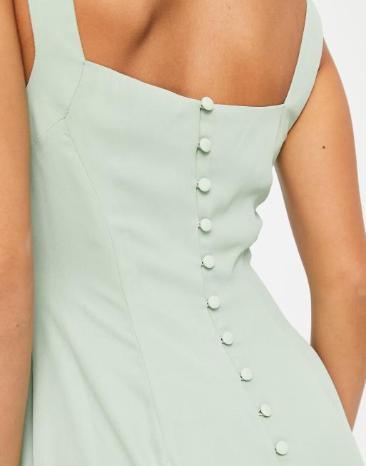 Vestido botones espalda hot sale