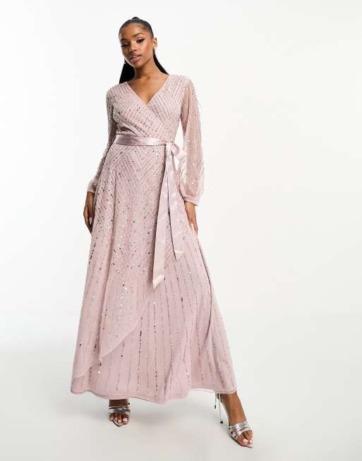 Vestido topos largo top