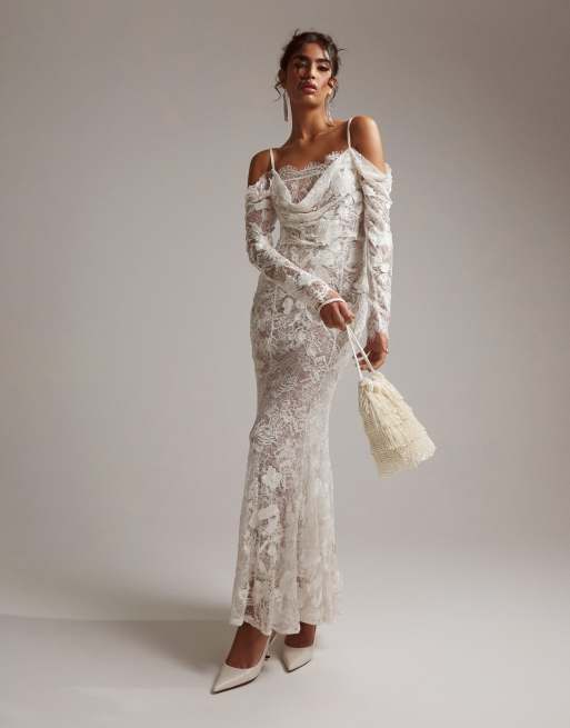 Vestidos de novia discount color marfil con encaje