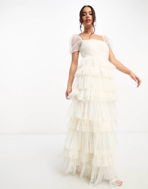 Vestido novia boho discount asos