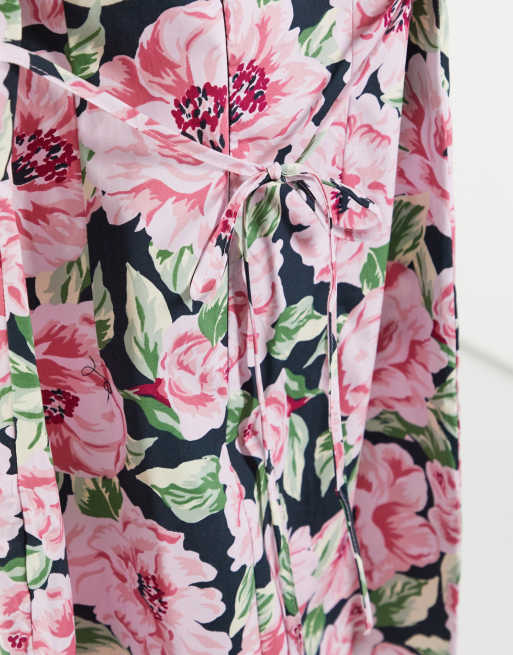 Vestido de popelín con estampado de flores de Miss Selfridge Petite, 3 de 4