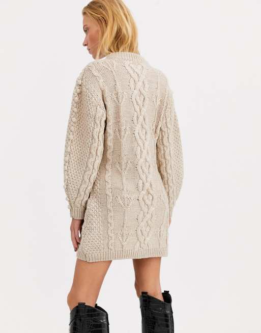 Vestido de punto de ochos de ASOS WHITE, 2 de 4