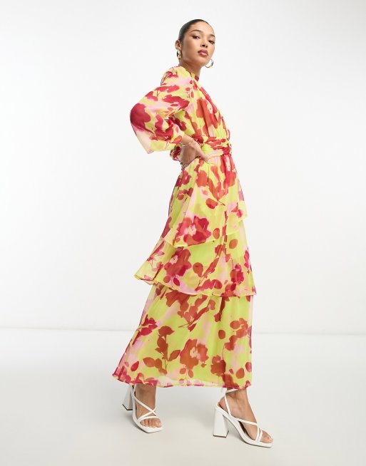 Asos vestidos flores sale