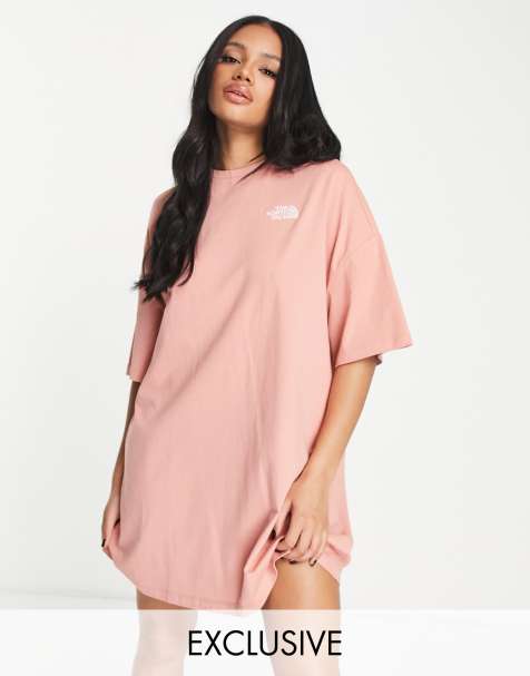 Vestido estilo camiseta en rosa exclusivo en ASOS de The North Face - view 1