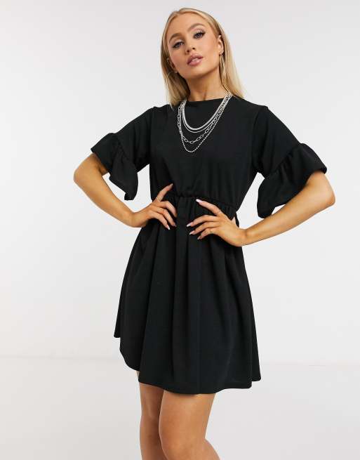 Vestido negro online holgado