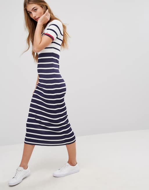 Vestido estilo camiseta midi a de Tommy Hilfiger |