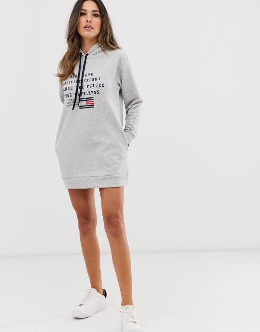 VESTIDO SUDADERA CON CAPUCHA MUJER TOMMY JEANS