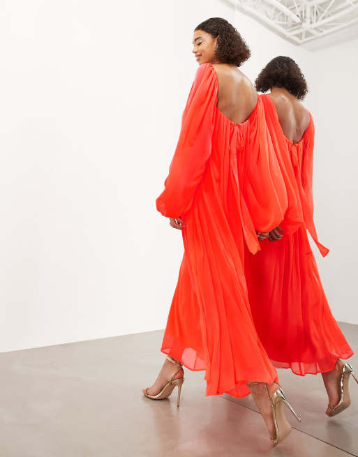 Vestidos color coral neon para 15 años 2025