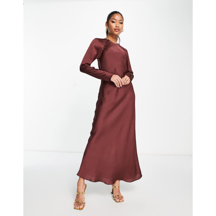 Color guinda best sale vestidos