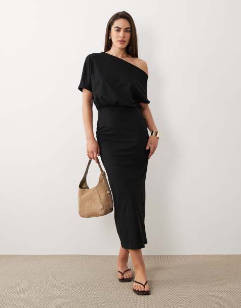 Vestido largo estilo blusón sin mangas con detalle de fular de ASOS DESIGN - view 1