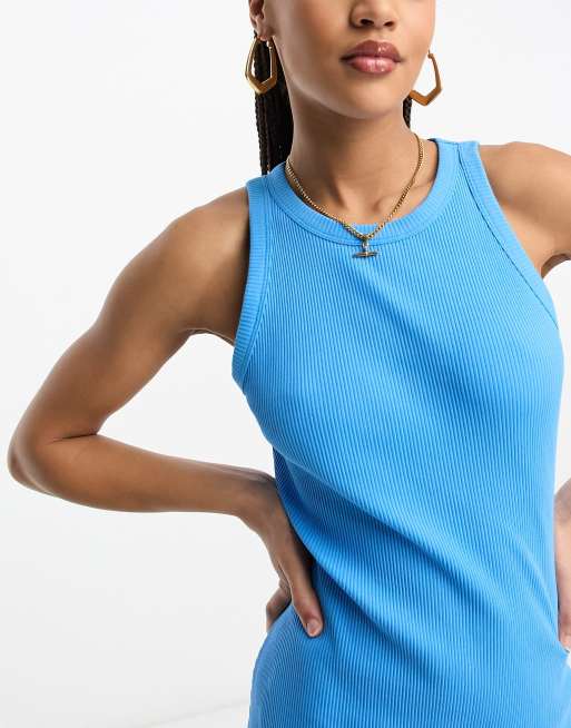 Vestido midi azul con cuello de nadadora de Pimkie, 4 de 4