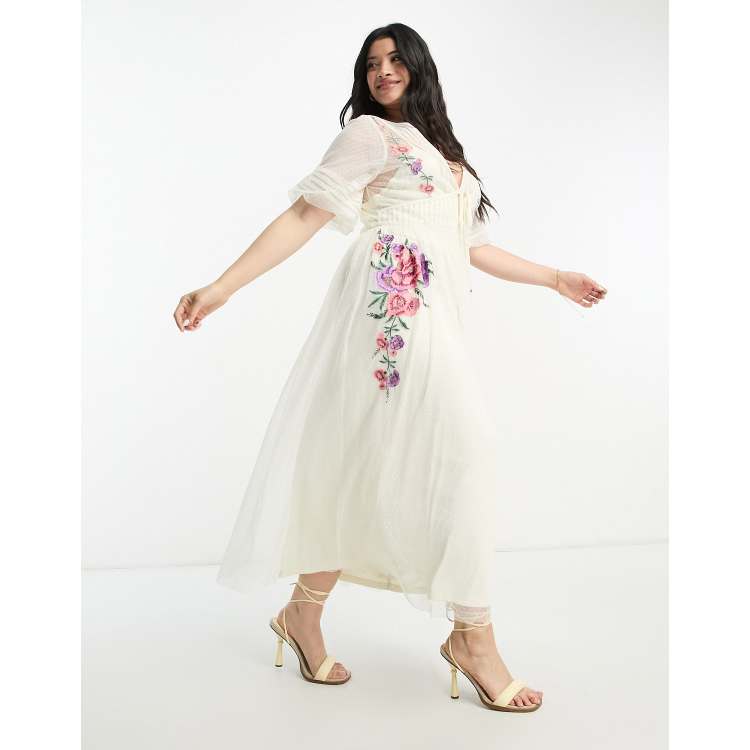 Vestido new arrivals midi plumeti