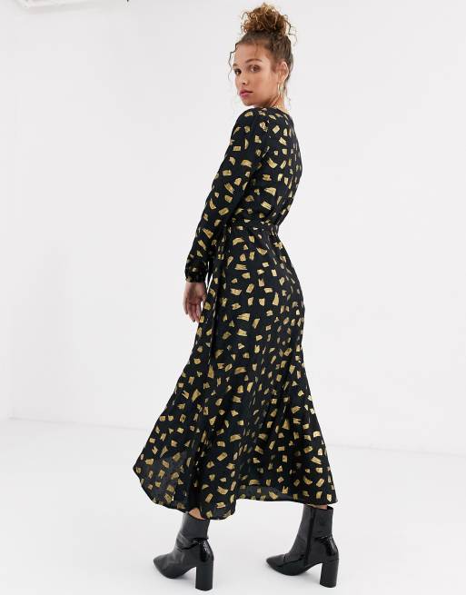 Vestido midi con diseño metalizado Natasja de Fabienne Chapot, 2 de 4