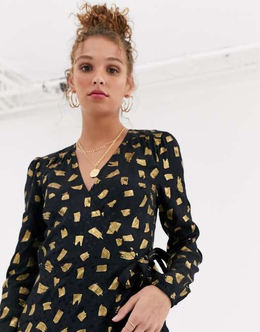 Vestido midi con diseño metalizado Natasja de Fabienne Chapot, 3 de 4