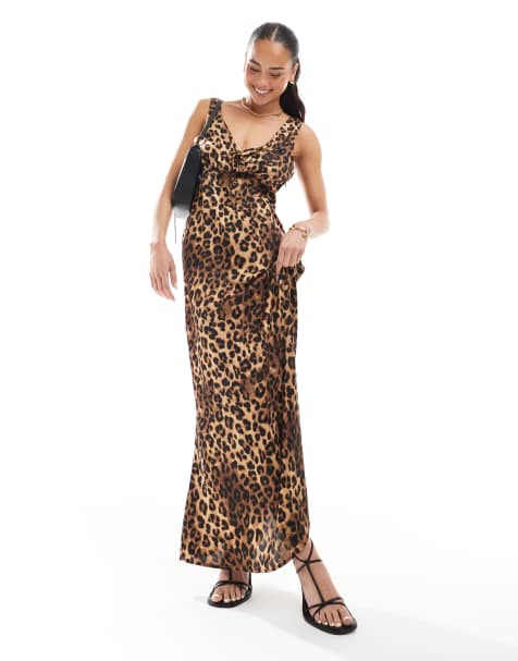 Vestido midi con estampado de leopardo de Brave Soul - view 1