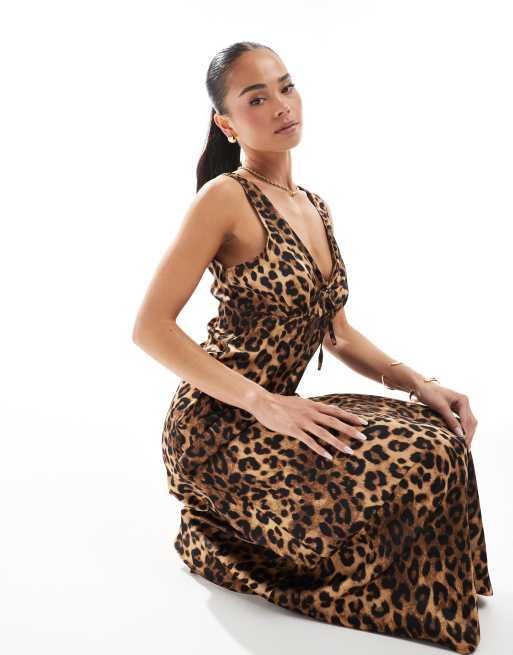 Vestido midi con estampado de leopardo de Brave Soul, 3 de 4