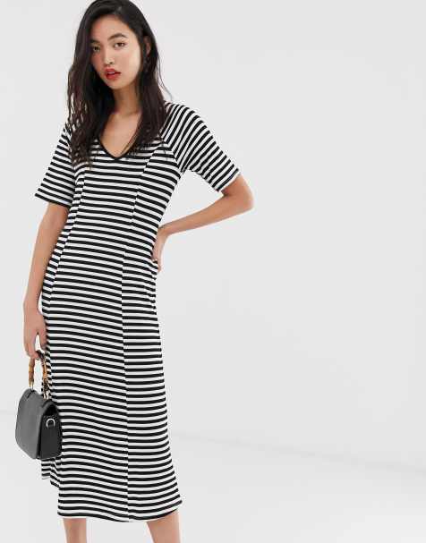 Vestido midi de cana